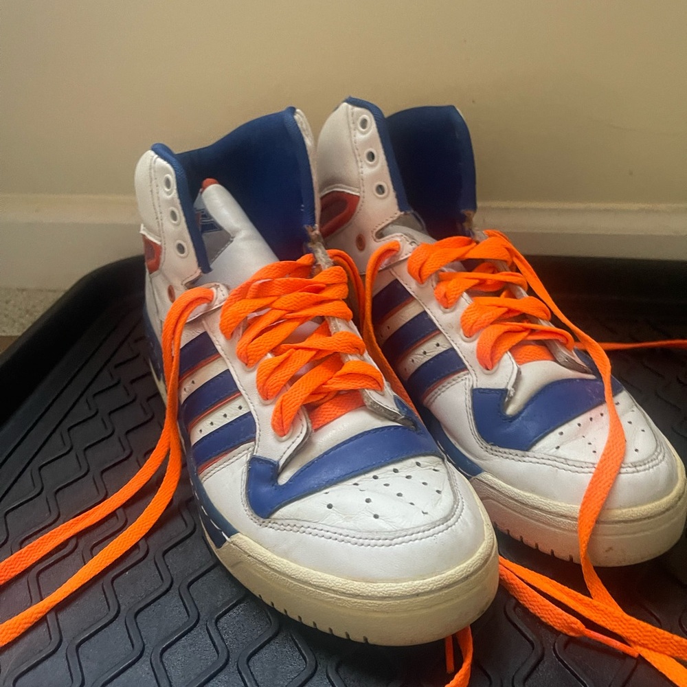 Adidas Attitude Hi Retro
Sneakers - White/Blue/Orange
(Men's 8.5) - Picture 6 of 8
